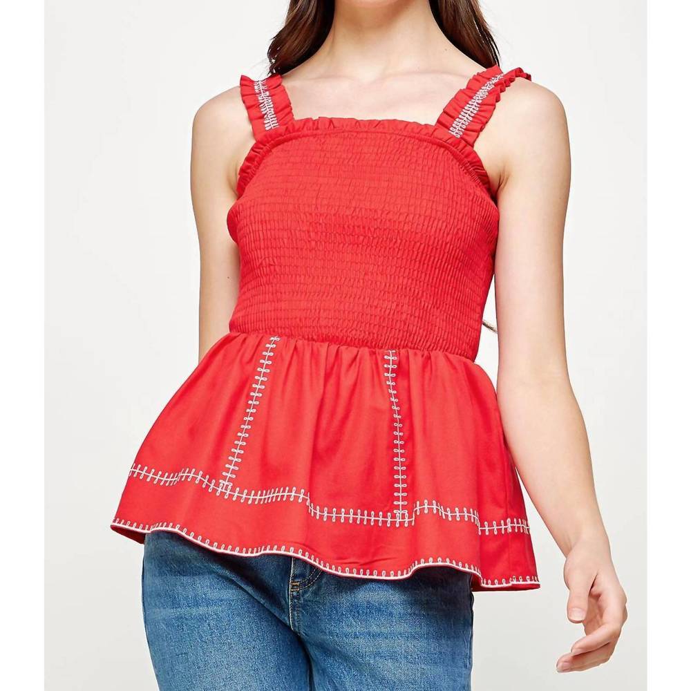 NEW STRUT & BOLT stella top in red